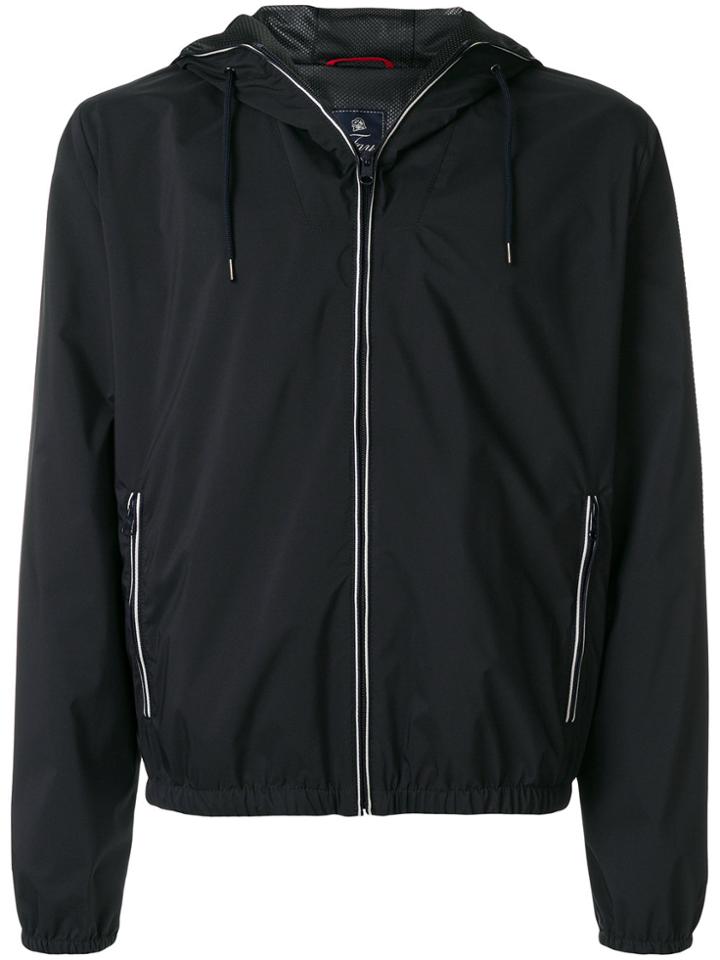 Fay Hooded Zipped Jacket - Blue