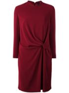 Aspesi Tie Knot Detail Dress, Women's, Size: 44, Red, Polyester/cupro/triacetate/spandex/elastane