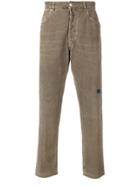 Golden Goose Deluxe Brand Distressed Corduroy Trousers - Nude &