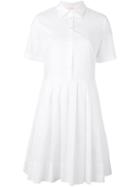 P.a.r.o.s.h. Flared Shirt Dress, Women's, Size: Small, White, Cotton/spandex/elastane