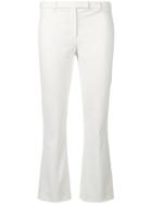 's Max Mara Cropped Flared Trousers - White