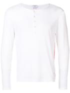Thom Browne Eyelet Mesh Henley - White