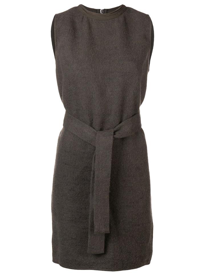 Rick Owens Belted Dress - Grey