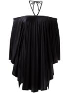 Balenciaga Halter-neck Shift Dress, Women's, Size: 36, Black, Polyamide/spandex/elastane