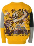 Kansai Yamamoto Vintage Tiger Embroidery Jumper - Yellow & Orange