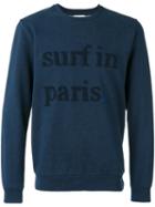 Cuisse De Grenouille 'surf In Paris' Sweatshirt, Men's, Size: Xl, Blue, Cotton