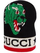 Gucci Hat With Panther And Kingsnake - Black