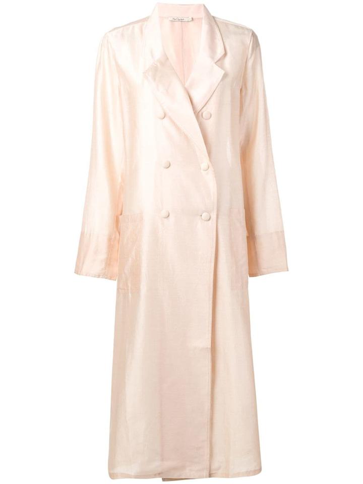 Mes Demoiselles Double Breasted Coat - Neutrals