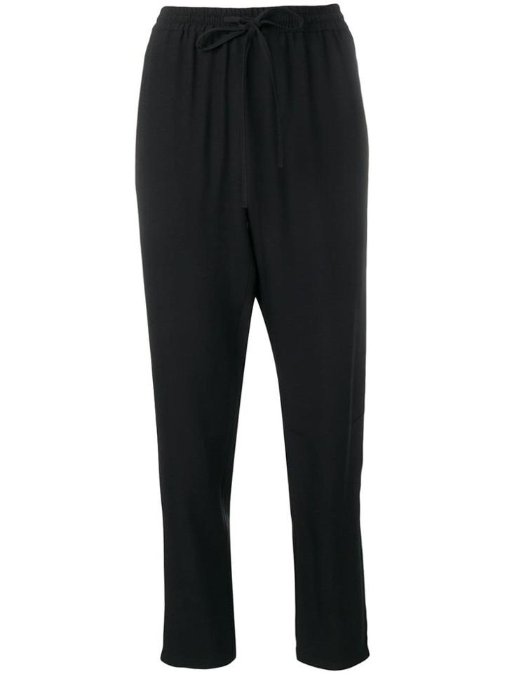 Red Valentino Tapered Leg Relaxed Trousers - Black