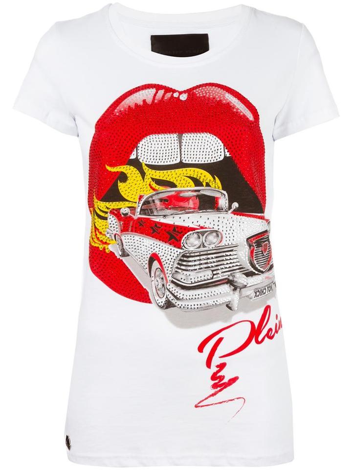 Philipp Plein Mouth T-shirt, Women's, Size: Large, Cotton