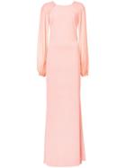 Badgley Mischka Longsleeved Gown - Pink