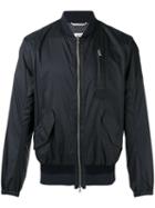 Oamc Classic Bomber Jacket, Men's, Size: Xl, Blue, Cotton/calf Leather/nylon/viscose