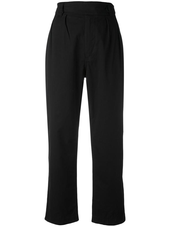 Margaret Howell - Cropped Trousers - Women - Cotton - S, Black, Cotton