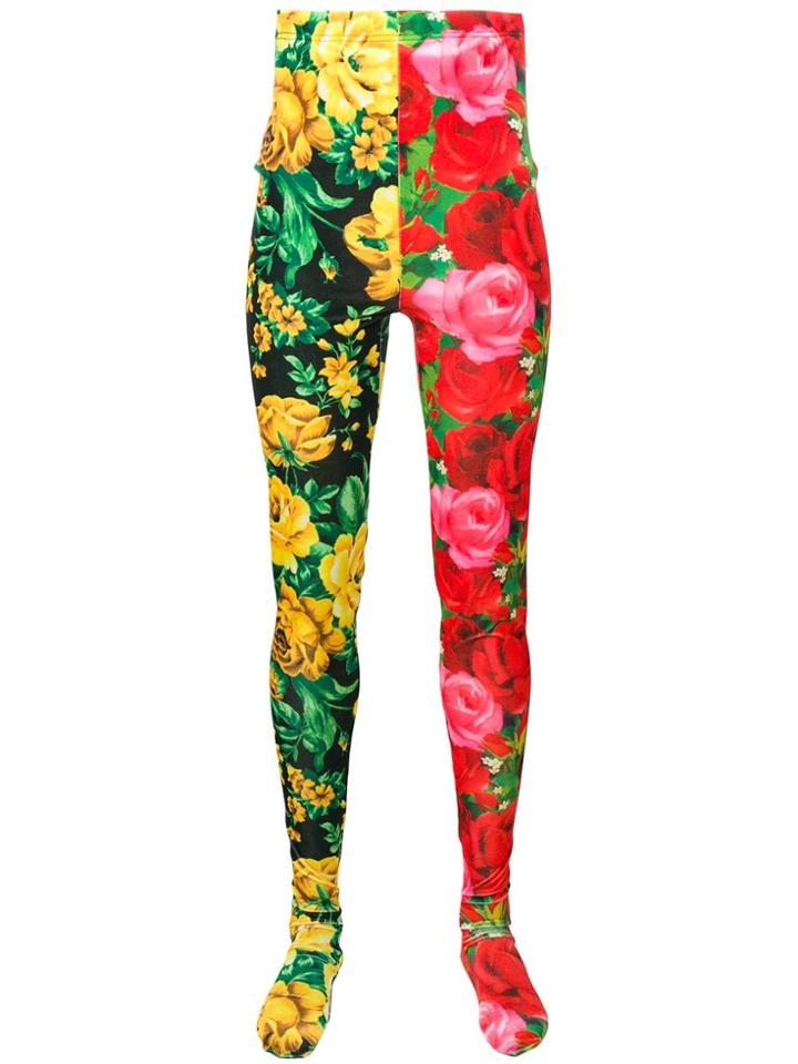 Richard Quinn Rose Leggings - Red