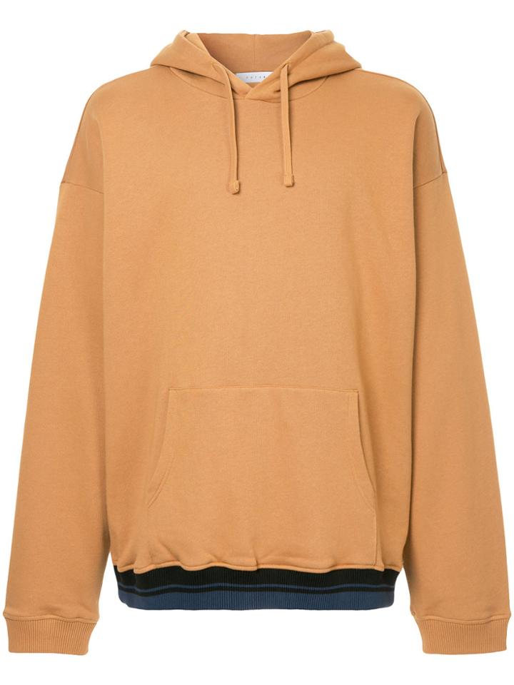 Futur Logo Print Hoodie - Brown