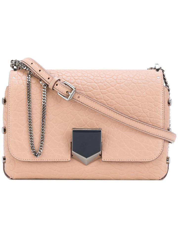 Jimmy Choo City Lockett Shoulder Bag - Pink & Purple