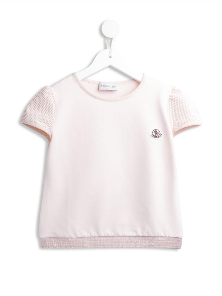 Moncler Kids Logo Patch Top, Girl's, Size: 8 Yrs, Pink/purple