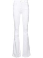 Frame Flared High Waisted Jeans - White