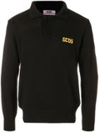 Gcds Embroidered Logo Polo Shirt - Black