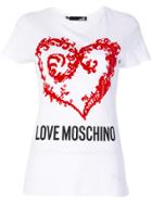 Love Moschino Heart Logo T-shirt - White