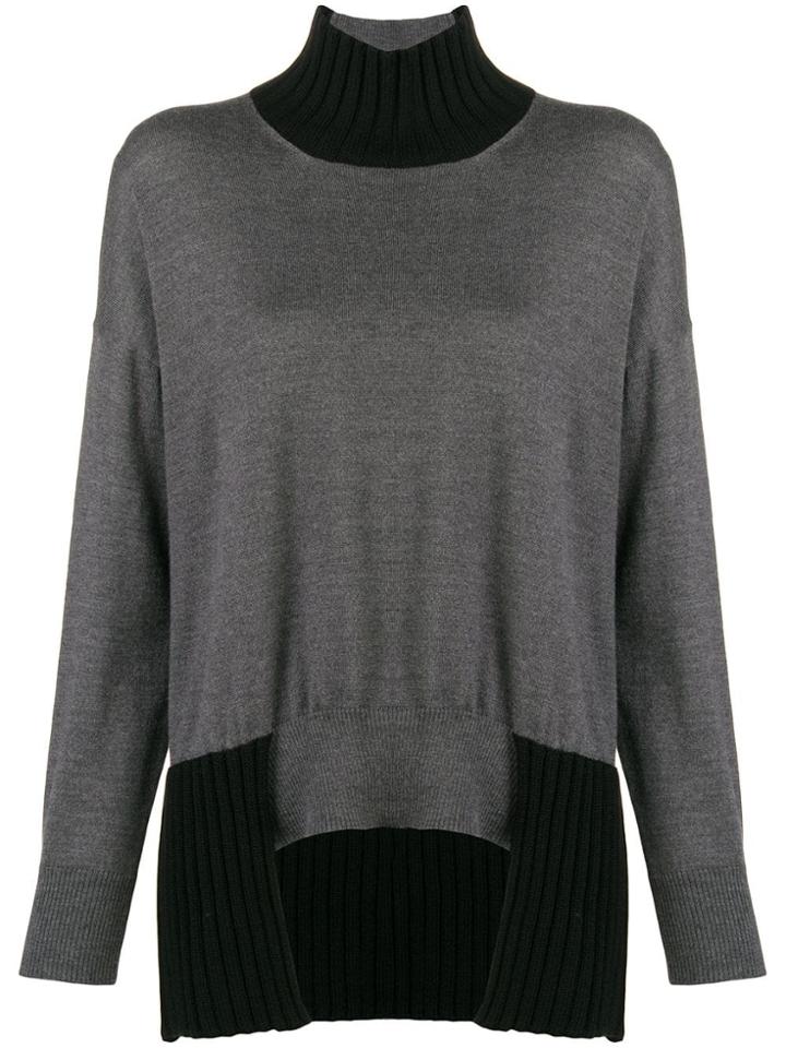 Pierantoniogaspari Asymmetric Hem Jumper - Grey