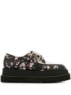 No21 Floral Buckle Loafers - Black