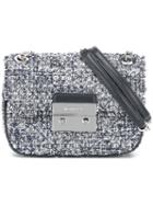 Michael Michael Kors Tweed Shoulder Bag, Blue, Leather/cork