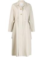 Le 17 Septembre Belted Single Breasted Coat - Neutrals