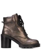 Marc Jacobs Crosby Hiking Boot - Silver