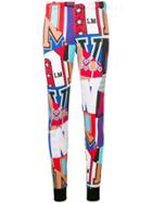 Love Moschino Printed Track Pants - Blue