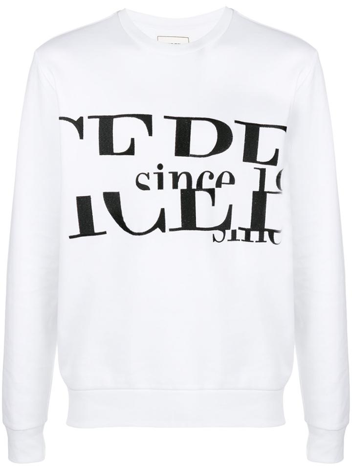 Iceberg Logo Embroidered Sweatshirt - White