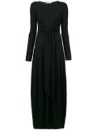 Jil Sander Knotted Waist Dress - Black