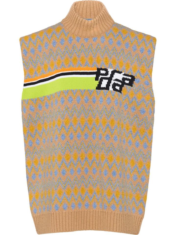 Prada Shetland Sweater Vest - Brown