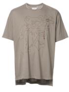 Miharayasuhiro Printed T-shirt, Men's, Size: 48, Green, Cotton