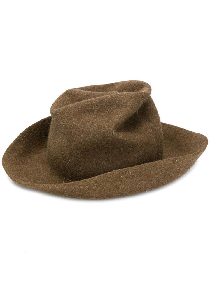 Horisaki Design & Handel Crushed Felt Hat - Brown