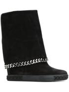 Casadei Chain-embellished Boots - Black