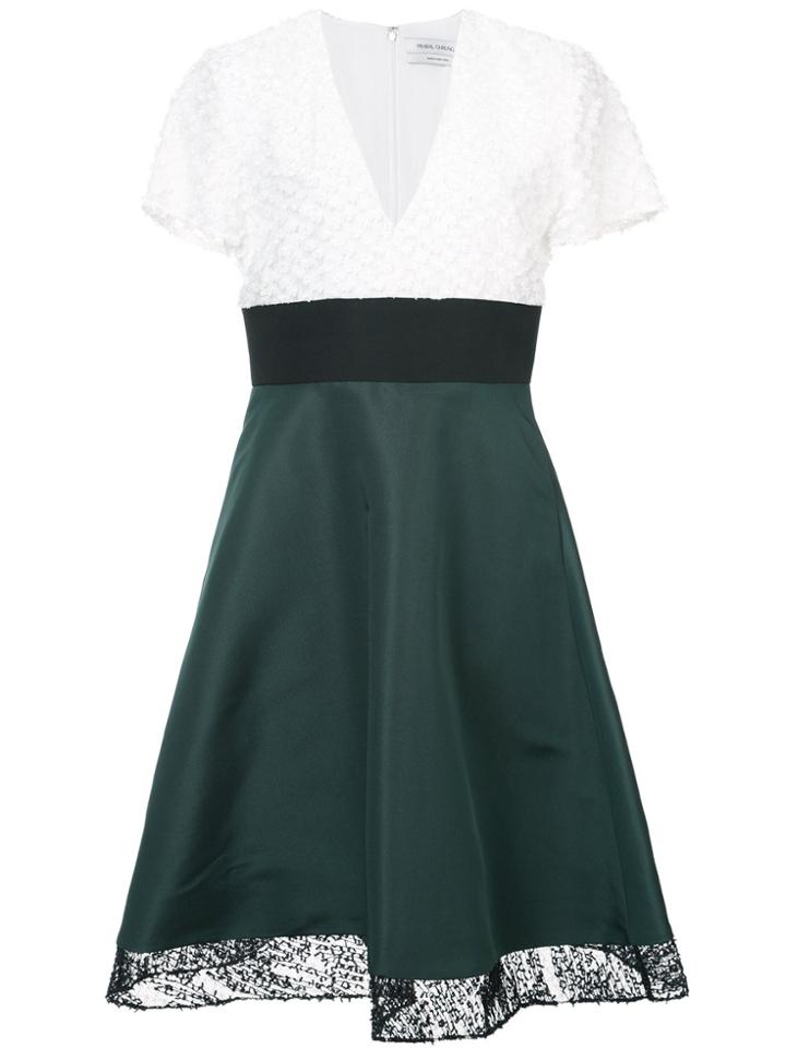 Prabal Gurung V-neck Flared Dress - Green