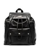 Saint Laurent Black Leather Backpack