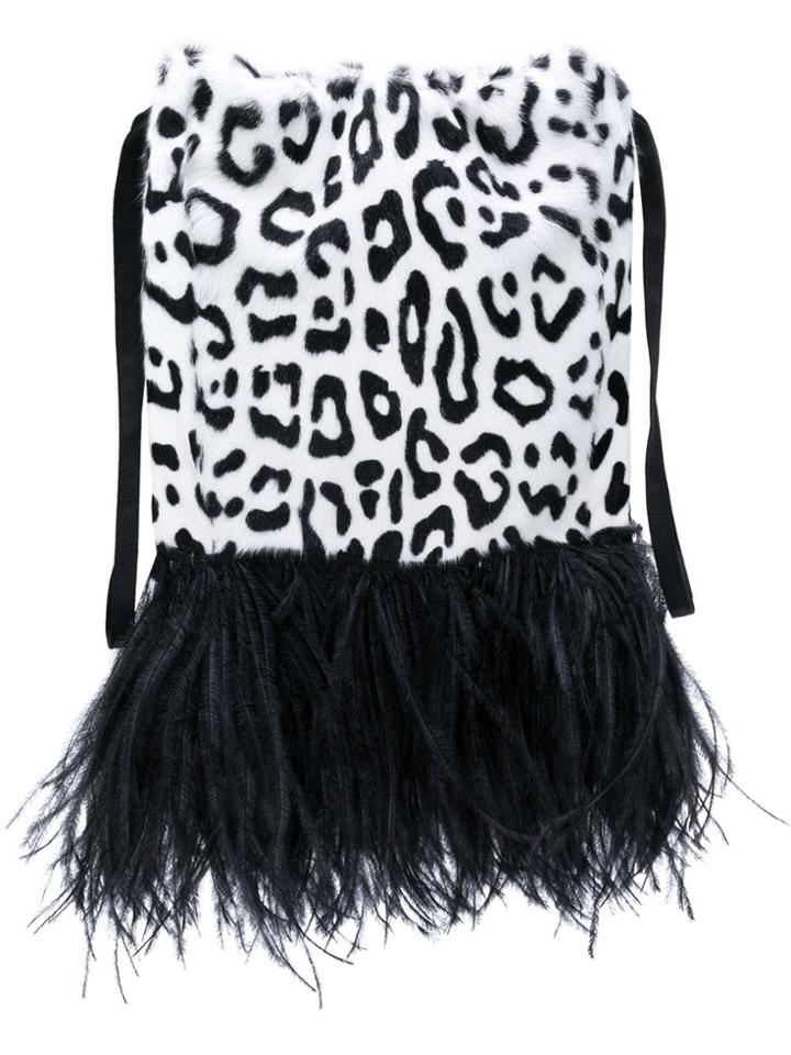 Simonetta Ravizza Furrissima Drawstring Bag - White