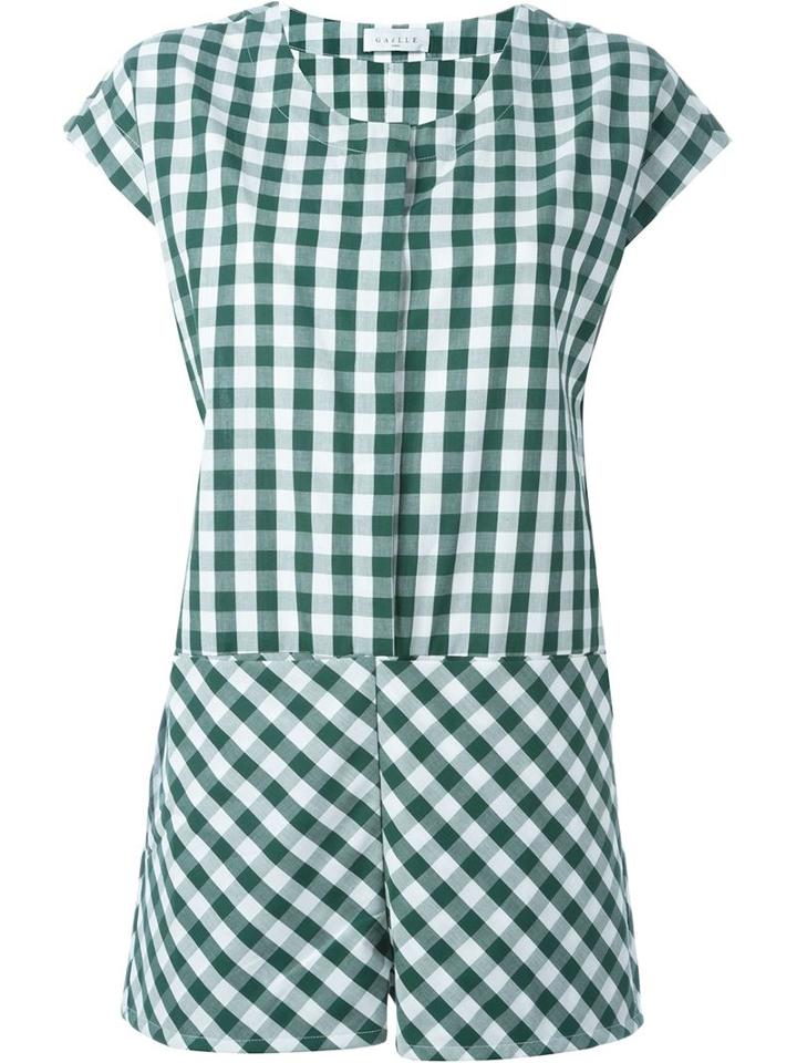 Gaelle Bonheur 'tuta Fantasia Vichy' Checked Playsuit