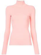 Dvf Diane Von Furstenberg Fitted Turtleneck Pullover - Pink & Purple