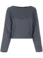 Ter Et Bantine Slash Neck Blouse - Blue