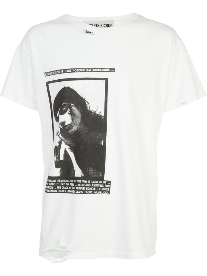 Enfants Riches Deprimes - Photo Print T-shirt - Unisex - Cotton - L, White, Cotton