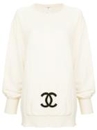 Chanel Vintage Chanel Long Sleeve Tops - White
