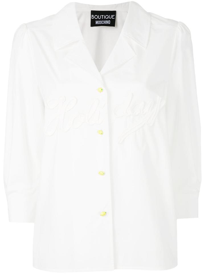 Boutique Moschino Holiday Shirt - White