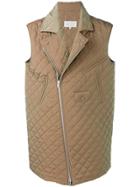Maison Margiela Oversized Quilted Vest - Green