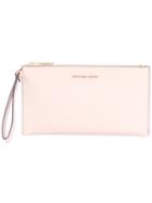 Michael Michael Kors - Jet Set Travel Large Clutch - Women - Calf Leather - One Size, Nude/neutrals, Calf Leather