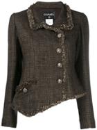 Chanel Pre-owned 2009 Asymmetric Jacket - Brown
