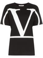 Valentino V Print T-shirt - Black
