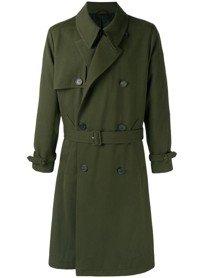 Ami Alexandre Mattiussi Oversized Trench Coat - Green